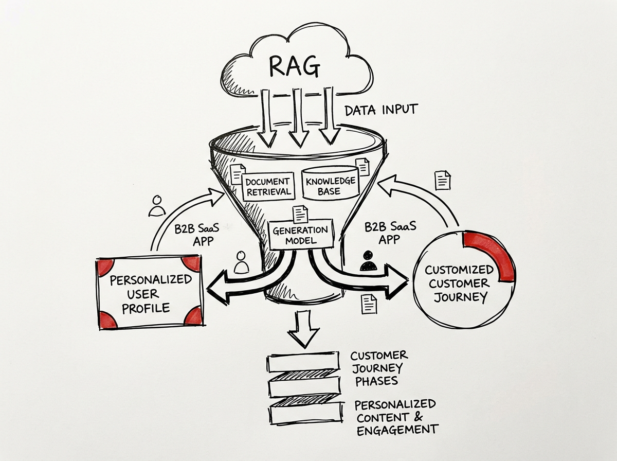 RAG for B2B SaaS: How to Use Retrieval-Augmented Generation to Personalize the Entire Customer Journey